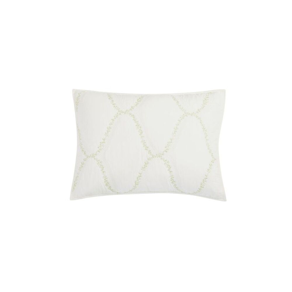 MARTHA STEWART White Floral 20 x 36 in Sham